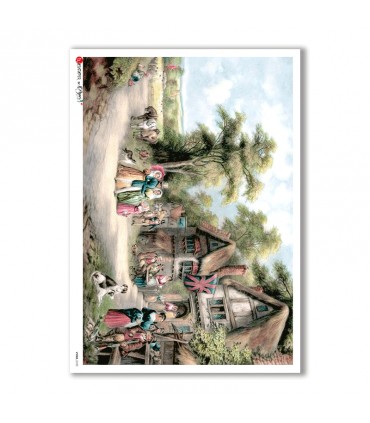 VIEWS-0120. Landscape Rice paper  for the decoupage.