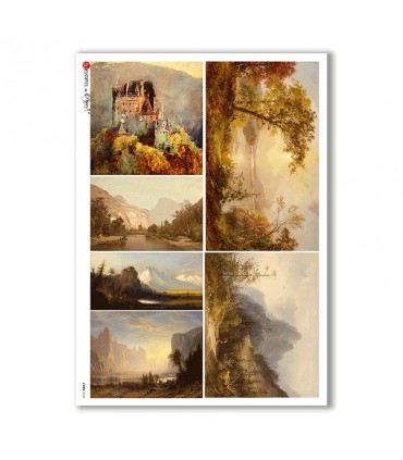 VIEWS-0137. Landscape Rice paper  for the decoupage.