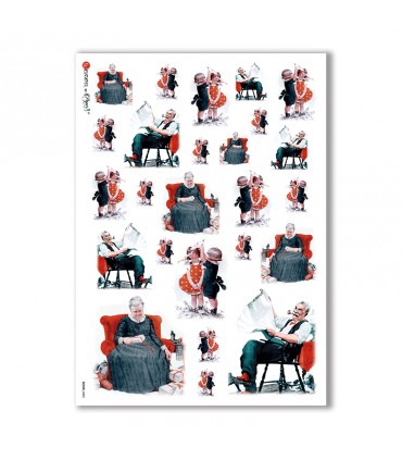 SCENE-0003. Pictorial Rice Paper for decoupage.