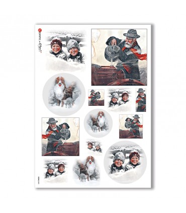 SCENE-0005. Pictorial Rice Paper for decoupage.