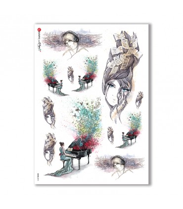 SCENE-0015. Pictorial Rice Paper for decoupage.