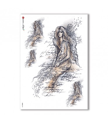 SCENE-0016. Papel de Arroz pictórico para decoupage.