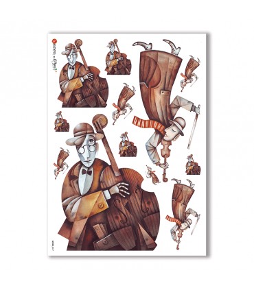 SCENE-0017. Carta di riso pittorico per decoupage.