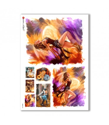 SCENE-0026. Pictorial Rice Paper for decoupage.