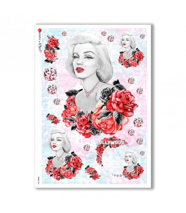 SCENE-0034. Papel de Arroz pictórico para decoupage.