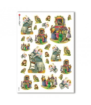 SCENE-0036. Carta di riso pittorico per decoupage.