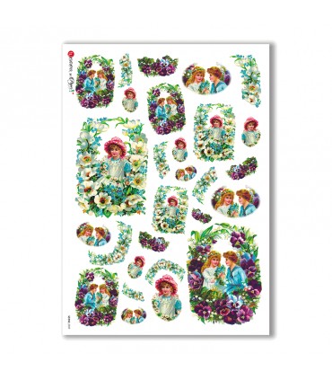 SCENE-0039. Pictorial Rice Paper for decoupage.