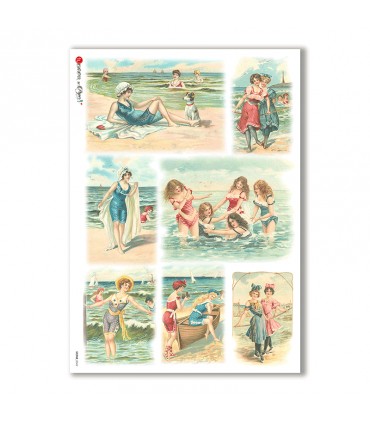 SCENE-0042. Carta di riso pittorico per decoupage.