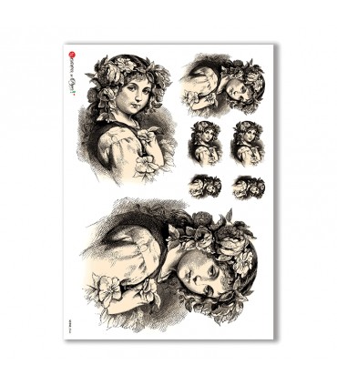 SCENE-0046. Carta di riso pittorico per decoupage.