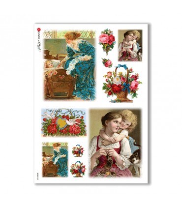 SCENE-0049. Pictorial Rice Paper for decoupage.