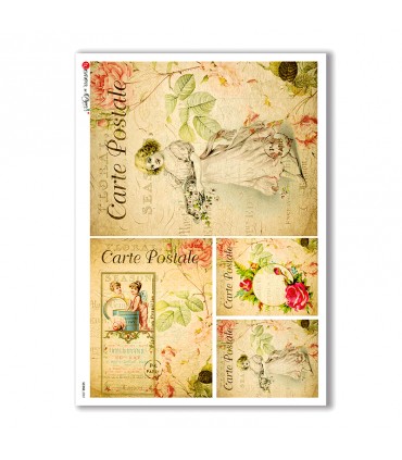 SCENE-0051. Carta di riso pittorico per decoupage.