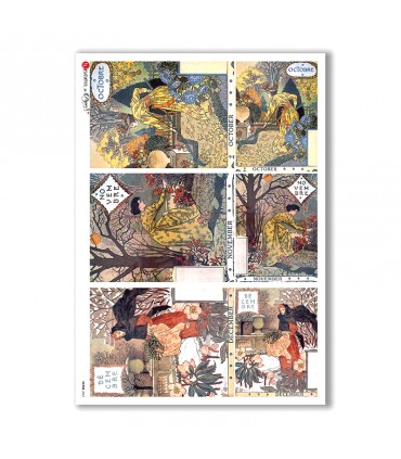 SCENE-0061. Carta di riso pittorico per decoupage.