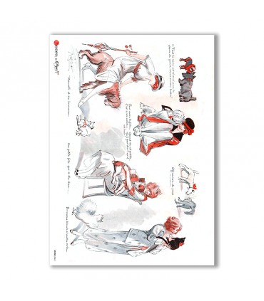 SCENE-0062. Pictorial Rice Paper for decoupage.