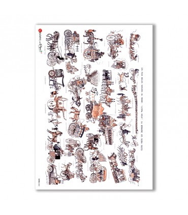 SCENE-0063. Pictorial Rice Paper for decoupage.