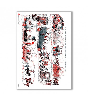 SCENE-0064. Pictorial Rice Paper for decoupage.