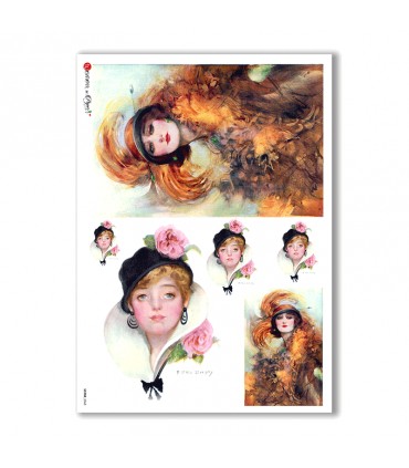 SCENE-0068. Carta di riso pittorico per decoupage.