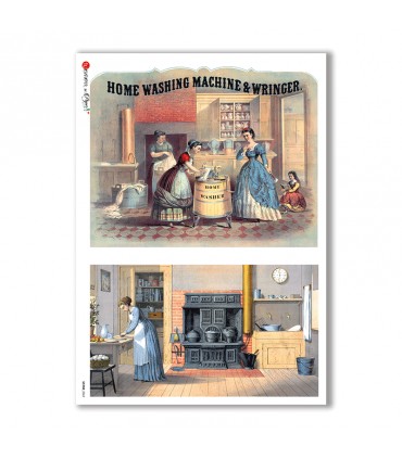 SCENE-0069. Papel de Arroz pictórico para decoupage.