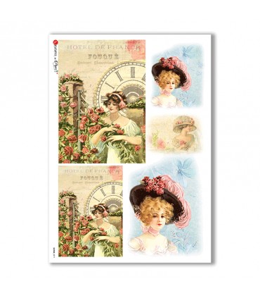 SCENE-0071. Carta di riso pittorico per decoupage.