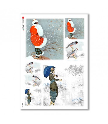 SCENE-0073. Carta di riso pittorico per decoupage.