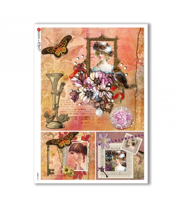 SCENE-0075. Pictorial Rice Paper for decoupage.