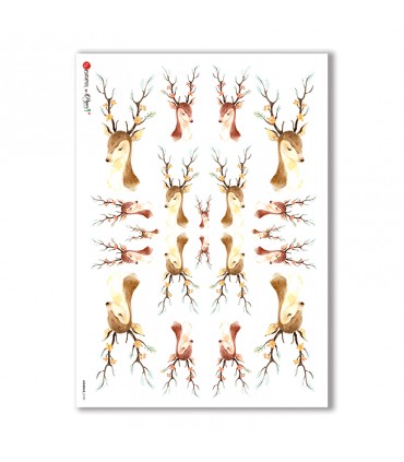 ANIMALS-0100. Papel de Arroz animales para decoupage.