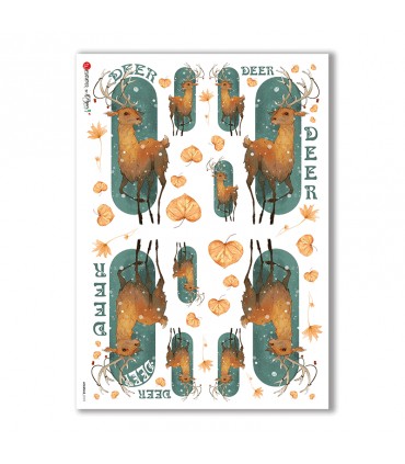 ANIMALS-0101. Animals Rice Paper for decoupage.