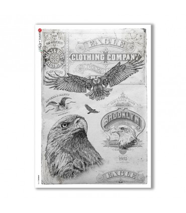 ANIMALS-0105. Animals Rice Paper for decoupage.