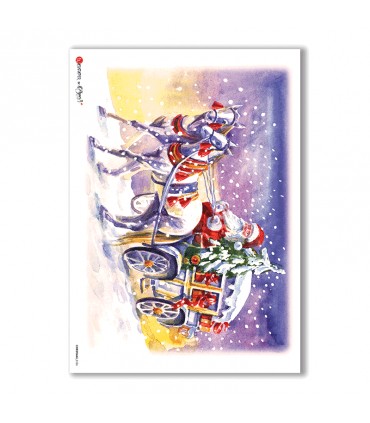 CHRISTMAS-0126. Papel de Arroz Navidad para decoupage.