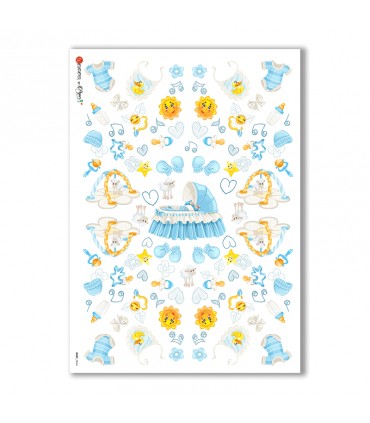 BABY-0064. Papel de Arroz niños para decoupage