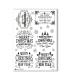 CHRISTMAS-0286. Carta di riso vittoriana Natale per decoupage.