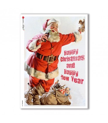 CHRISTMAS-0290. Papel de Arroz Navidad victoriano para decoupage.