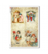 CHRISTMAS-0292. Papel de Arroz Navidad victoriano para decoupage.