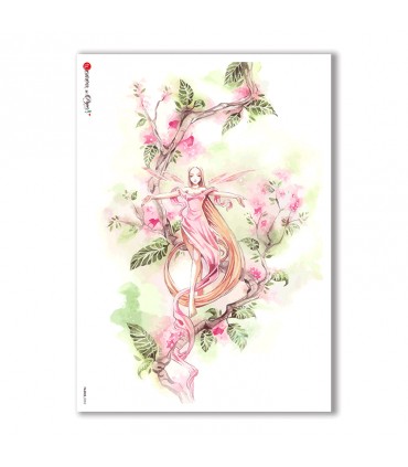 FAIRIES-0052. Rice Paper for decoupage fairies.