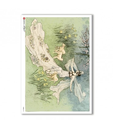 FAIRIES-0054. Rice Paper for decoupage fairies.