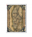 OLD-MAPS-0033. Carta di riso mappe antiche per decoupage.