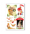 PINUP-0019. Carta di riso pin-up per decoupage.