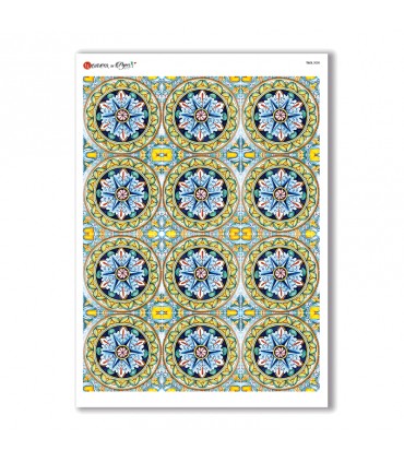 TILES-0028. Carta di riso tegole per decoupage.