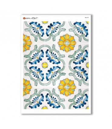 TILES-0029. Carta di riso tegole per decoupage.