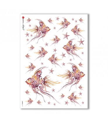 ANIMALS-0113. Animals Rice Paper for decoupage.