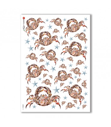 ANIMALS-0114. Animals Rice Paper for decoupage.