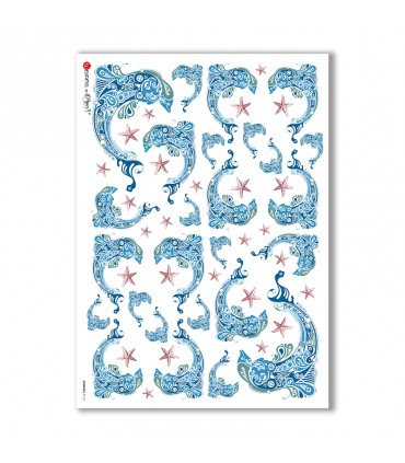 ANIMALS-0115. Animals Rice Paper for decoupage.