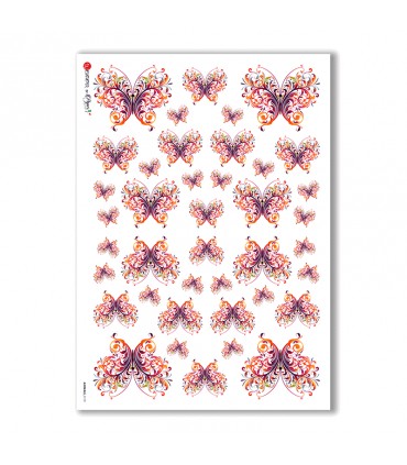 ANIMALS-0119. Carta di riso animali per decoupage.