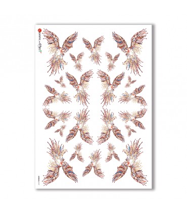 ANIMALS-0127. Carta di riso animali per decoupage.