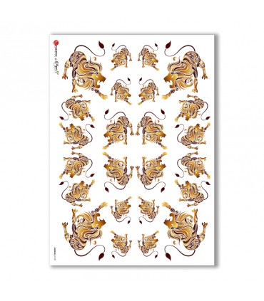 ANIMALS-0128. Animals Rice Paper for decoupage.