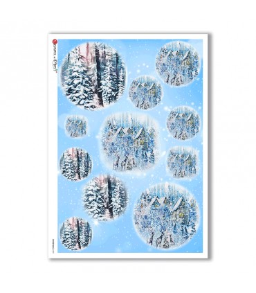 CHRISTMAS-0139. Papel de Arroz Navidad para decoupage.