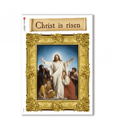 CULT-0143. Papel de Arroz sacras para decoupage.