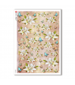 FLOWERS-0328. Carta di riso vittoriana fiori per decoupage.