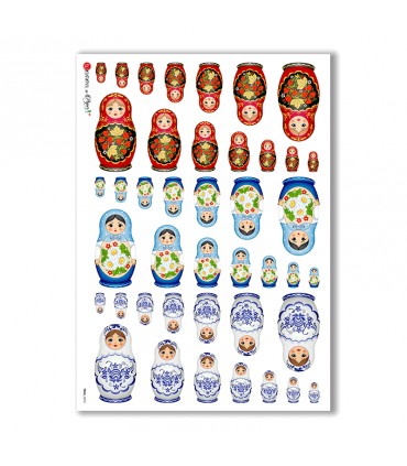 FOLK-0076. Rice Paper ethnic for decoupage.