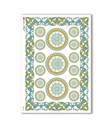 FOLK-0079. Rice Paper ethnic for decoupage.