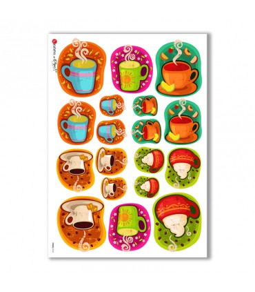 FOOD-0124. Carta di riso cucina per decoupage.